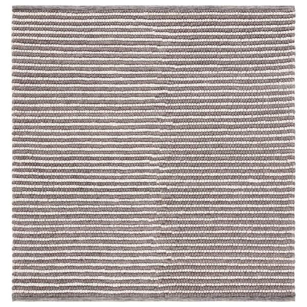 Natura 6 ft. x 6 ft. Ivory/Dark Brown Basket Marle Square Area Rug