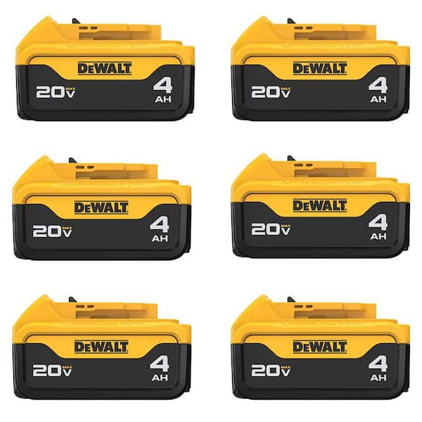 20V MAX XR Lithium-Ion Premium Battery Pack 4.0Ah (6 Pack)