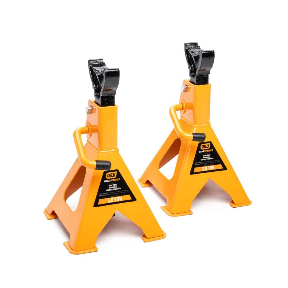 GEARWRENCH 3-Ton Ratcheting Jack Stands (2-Piece) GWJS3T - The