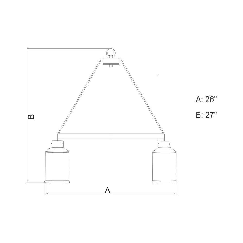 Milone Rustic Bronze 5-Light Chandelier
