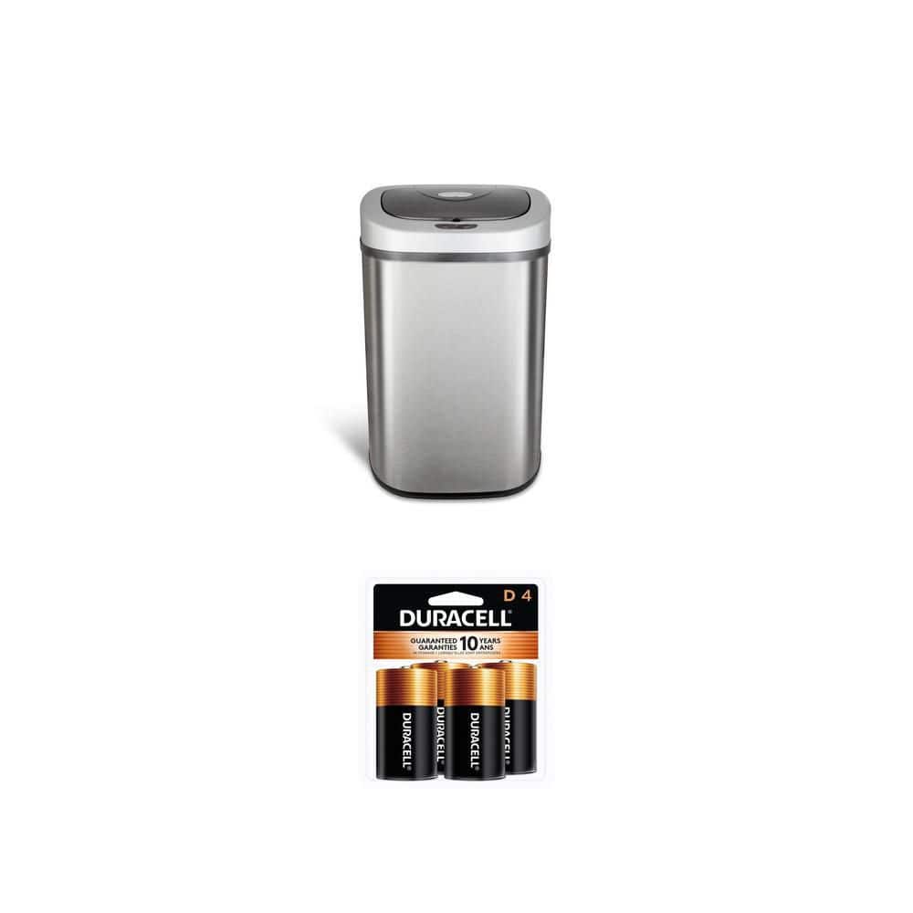 Coppertop D Alkaline Batteries (4-Pack) and 21 Gal. Auto-Open