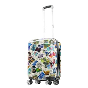 Disney 100 Years Stamps ABS Hard-sided Spinner 22 in. Luggage
