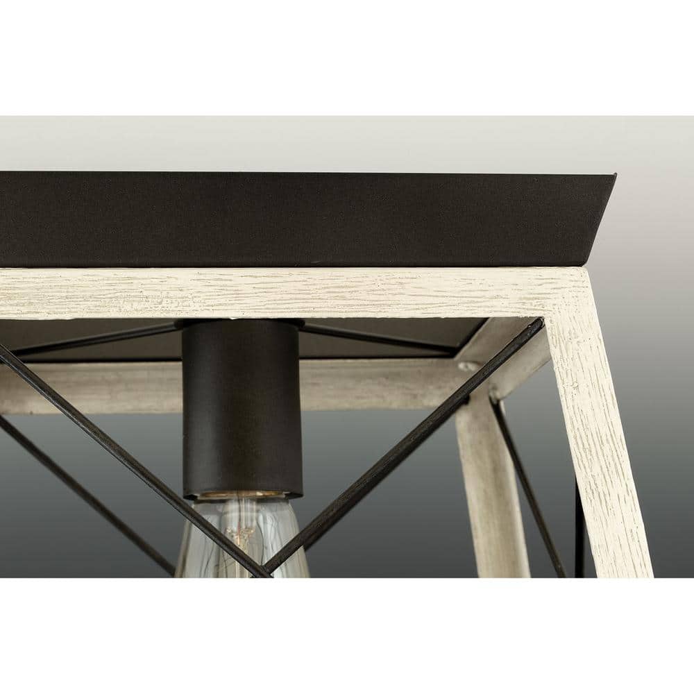Graphite Bronze 12" Farmhouse Flush Mount Ceiling Light