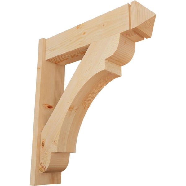 Ekena Millwork 8 in. x 34 in. x 30 in. Olympic Arts and Crafts Smooth Douglas Fir Outlooker