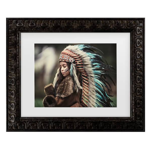 Trademark Fine Art Carmit Rozenzvig Chief Of My Dreams Matted Framed Photography Wall Art 19.5 in. x 23.5 in.