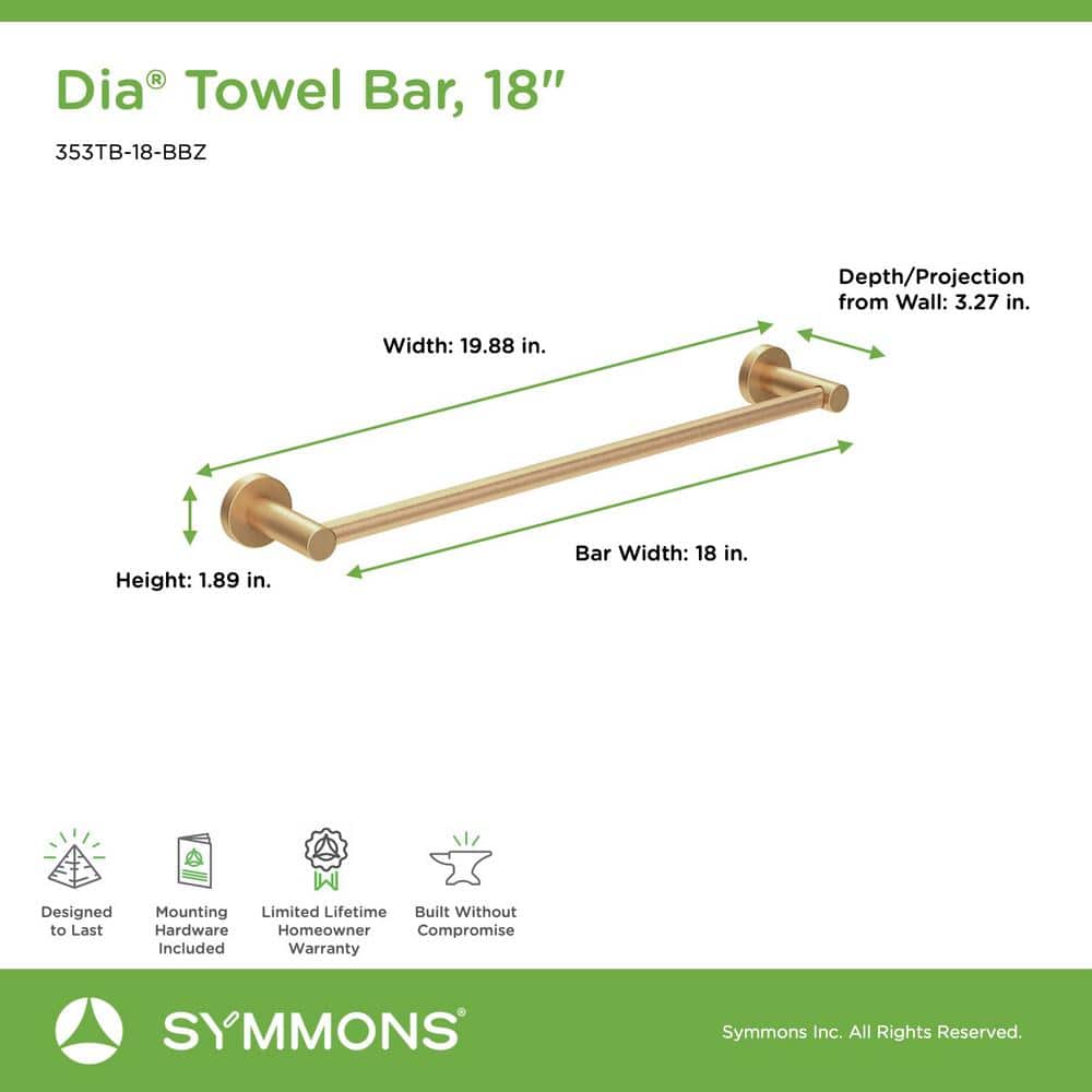 Brushed Bronze 4-Piece Bathroom Hardware Set