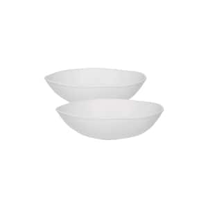 Ryo 54.10 fl. oz. White Porcelain Salad Bowl (Set of 2)