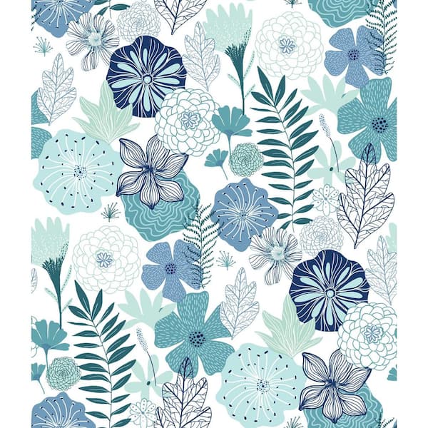 RoomMates Perennial Blooms Peel and Stick Wallpaper (Covers 28.18 sq. ft.)