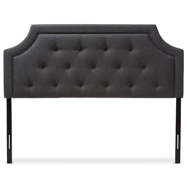 Baxton Studio Mars Dark Gray Fabric Upholstered King Size Headboard