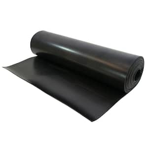 1/16 T x 12 in. W x 33 ft. Rubber Black Neoprene Gasket Material Spool