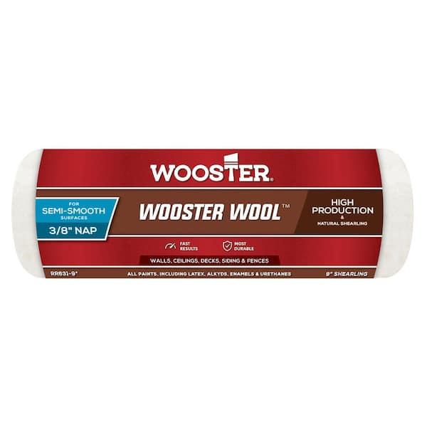 Wooster 9 in. x 3/8 in. High Density Fabric Roller Cover