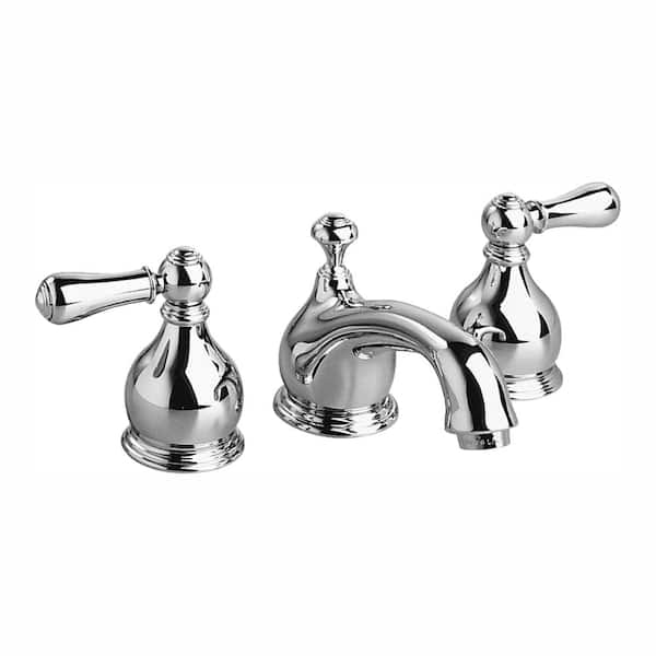 American Standard Hampton 8 in. Widespread 2-Handle Low-Arc Bathroom Faucet in Chrome with Speed Connect Pop Up Drain