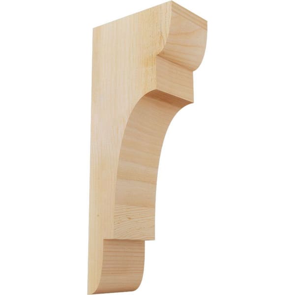 Ekena Millwork 6 in. x 10 in. x 26 in. Douglas Fir New Brighton Rough Sawn Corbel
