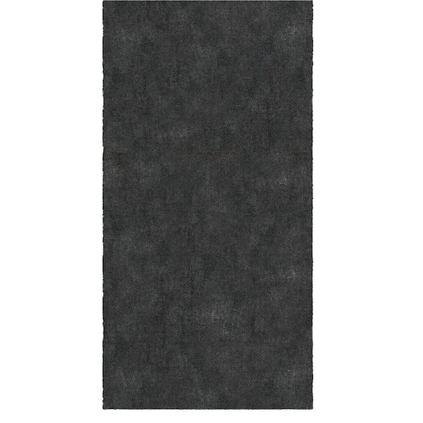 Majestic Non-Slip Rubberback 3 ft. x 31 ft. Indoor Custom Cut Extra Long Runner Rug 2 ft. 7 in. x 31 ft., Charcoal