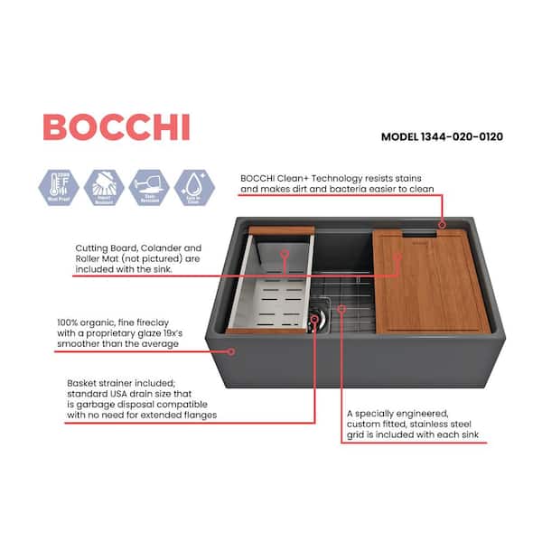 BOCCHI Brushed Gold Stainless Steel Sink Grid for 1344 Model