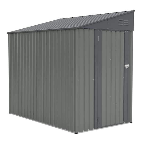 4 ft. W x 7 ft. D Metal Shed (29.94 sq. ft.)Outdoor Storage Shed with Lockable Door,Metal Garden Tool Shed for Backyard