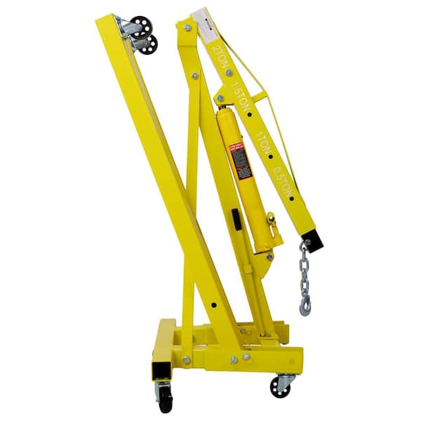 Sudzendf 2 Ton Folding Engine Hoist Cherry Picker Shop Crane