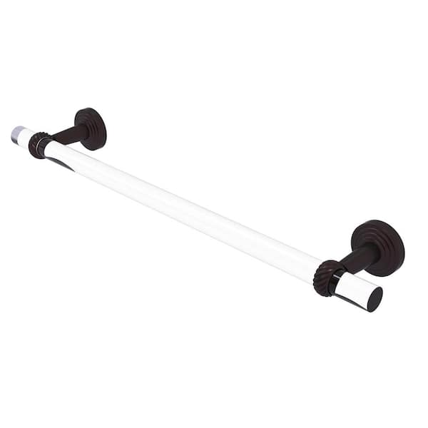 Allied Brass Pacific Beach Collection 30 in. Wall Mounted Towel Bar with Twisted Accents in Antique Bronze