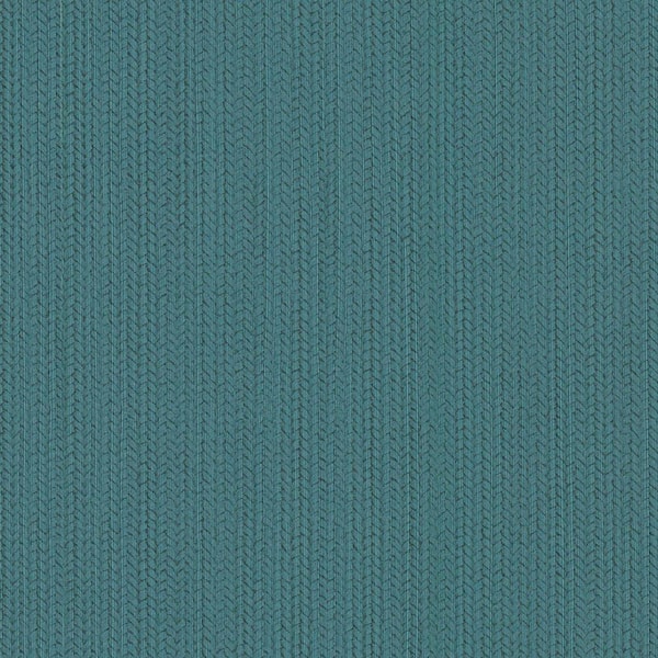 York Wallcoverings Blue Teal Dutch Braid Abstract Vinyl Non-Pasted Wallpaper Roll