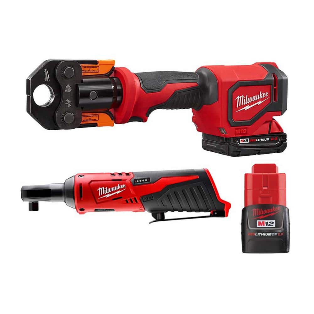 Milwaukee M18 18V Lithium-Ion 1/2 in.-1 in. Short Throw Press Tool