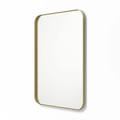 better bevel 30 in. x 30 in. Framed Round Bathroom Vanity Mirror in ...