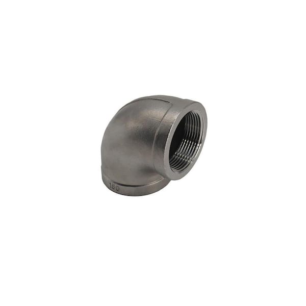1-1/2 in. 304 Stainless Steel 150 Threaded 90 Elbow