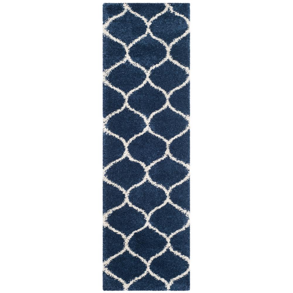 Hudson 2 ft. x 18 ft. Navy/Ivory Geometric Runner Rug price history on PriceWatchPro