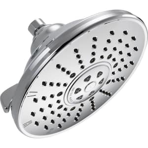 3-Spray Patterns 2.50 GPM 8.16 in. Wall Mount Fixed Shower Head in Chrome