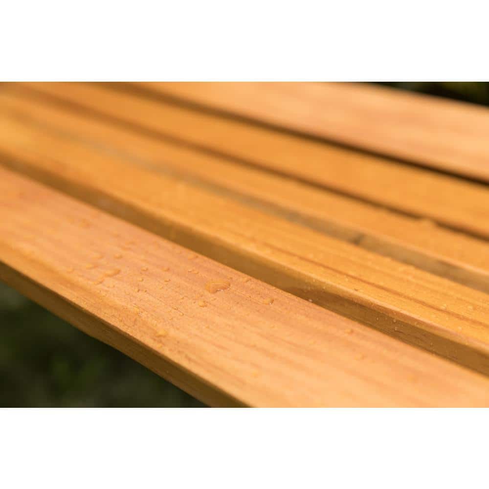 Classic Wooden and Steel Outdoor Garden Bench