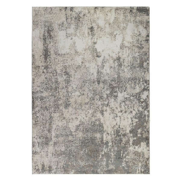Amer Rugs Yasmin 9 ft. X 13 ft. Gray/Beige Abstract Area Rug