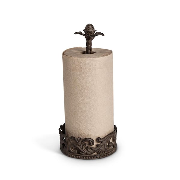 Photo 1 of 14.5 in. H Acanthus Paper Towel Holder