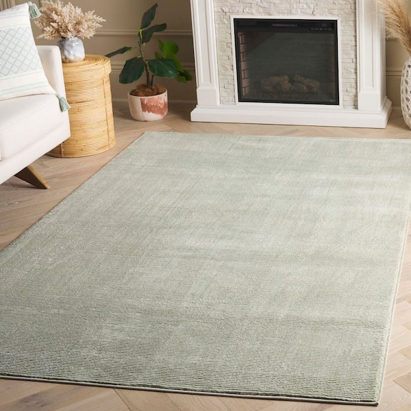 Revive Sage 9 ft. x 12 ft. Solid Area Rug