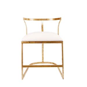 Cavendish Gold and White Iron Chair