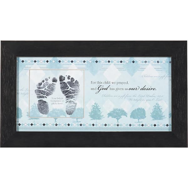 Unbranded God's Little Man "For This Child Boy" By Carpentree Framed Art