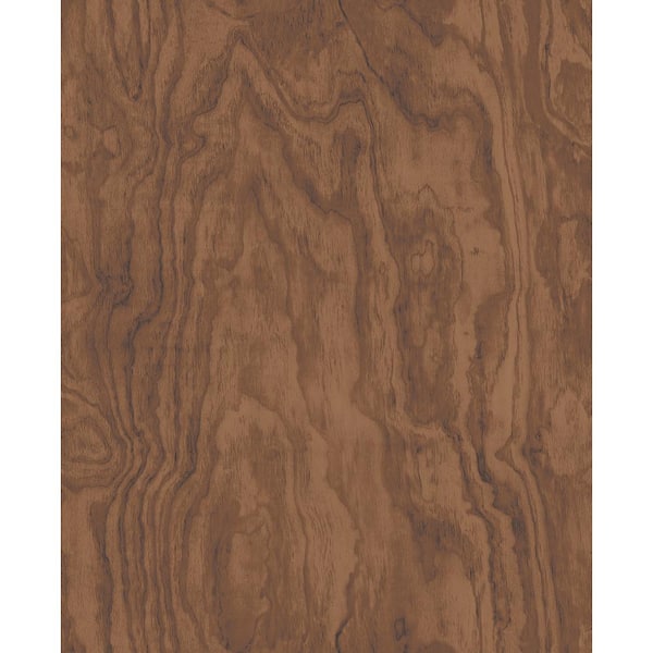 A-Street Prints Bentham Brown Plywood Brown Wallpaper Sample