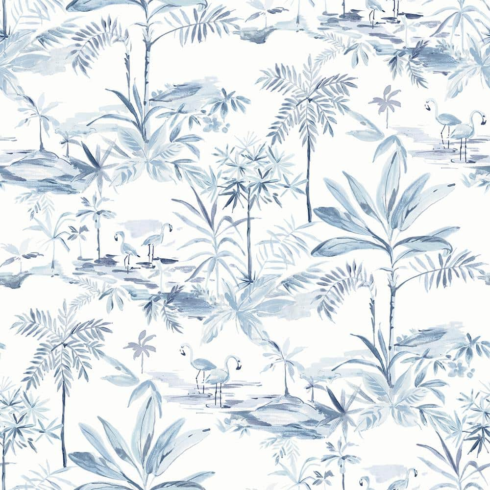 Chesapeake Lagoon Blue Scenic Island Blue Wallpaper Sample 3120 ...