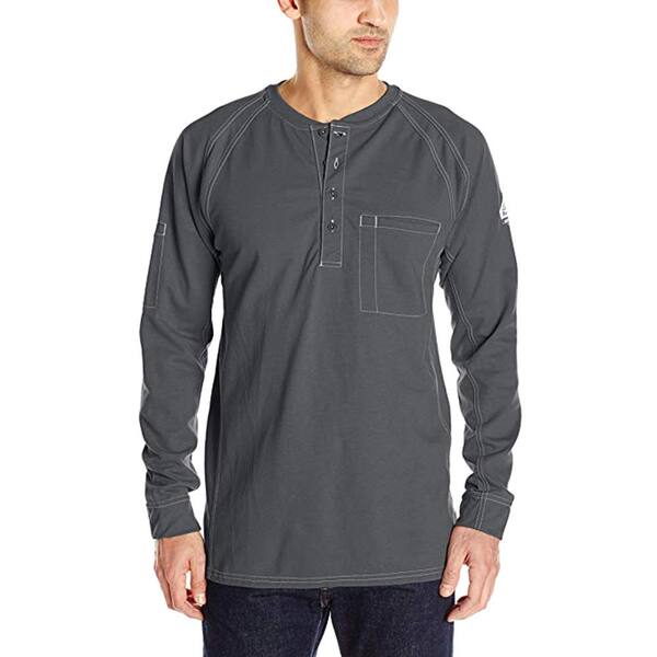 bulwark iq long sleeve henley