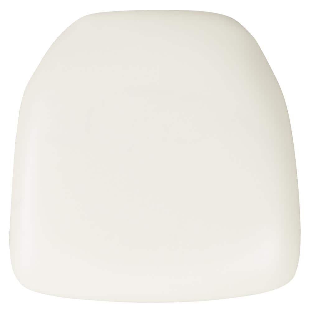 Pair Flash Furniture Louise Hard White Vinyl Chiavari Chair Cushion