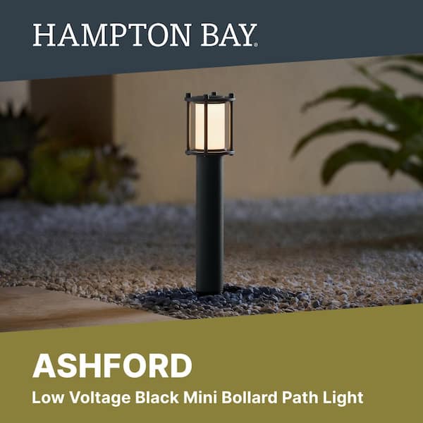 Hampton Bay 10-Watt Equivalent Low Voltage Black LED Outdoor