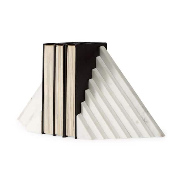 Mercana Sophia 7.0 L x 5.3 W x 9.3 H Marble Set of 2 Book Ends