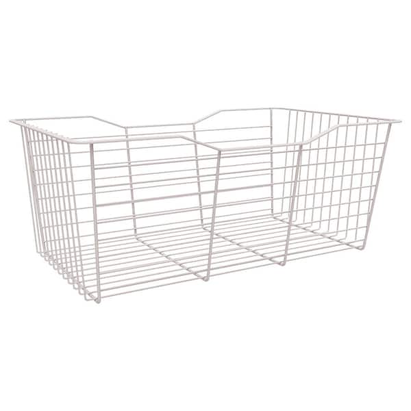 ClosetMaid 9.5 in. H x 23.25 in. W White Steel 1-Drawer Close Mesh Wire Basket