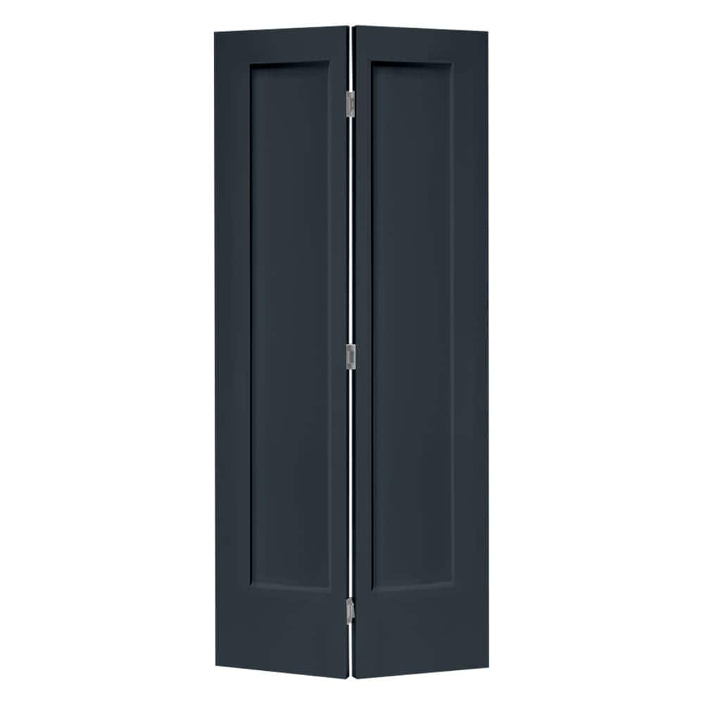 30 in. x 80 in. 1 Panel Shaker Charcoal Gray Painted MDF Composite Bi-Fold Closet Door with Hardware Kit price history on PriceWatchPro