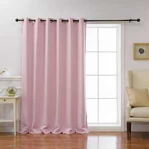 Light Pink Grommet Blackout Curtain - 80 in. W x 84 in. L