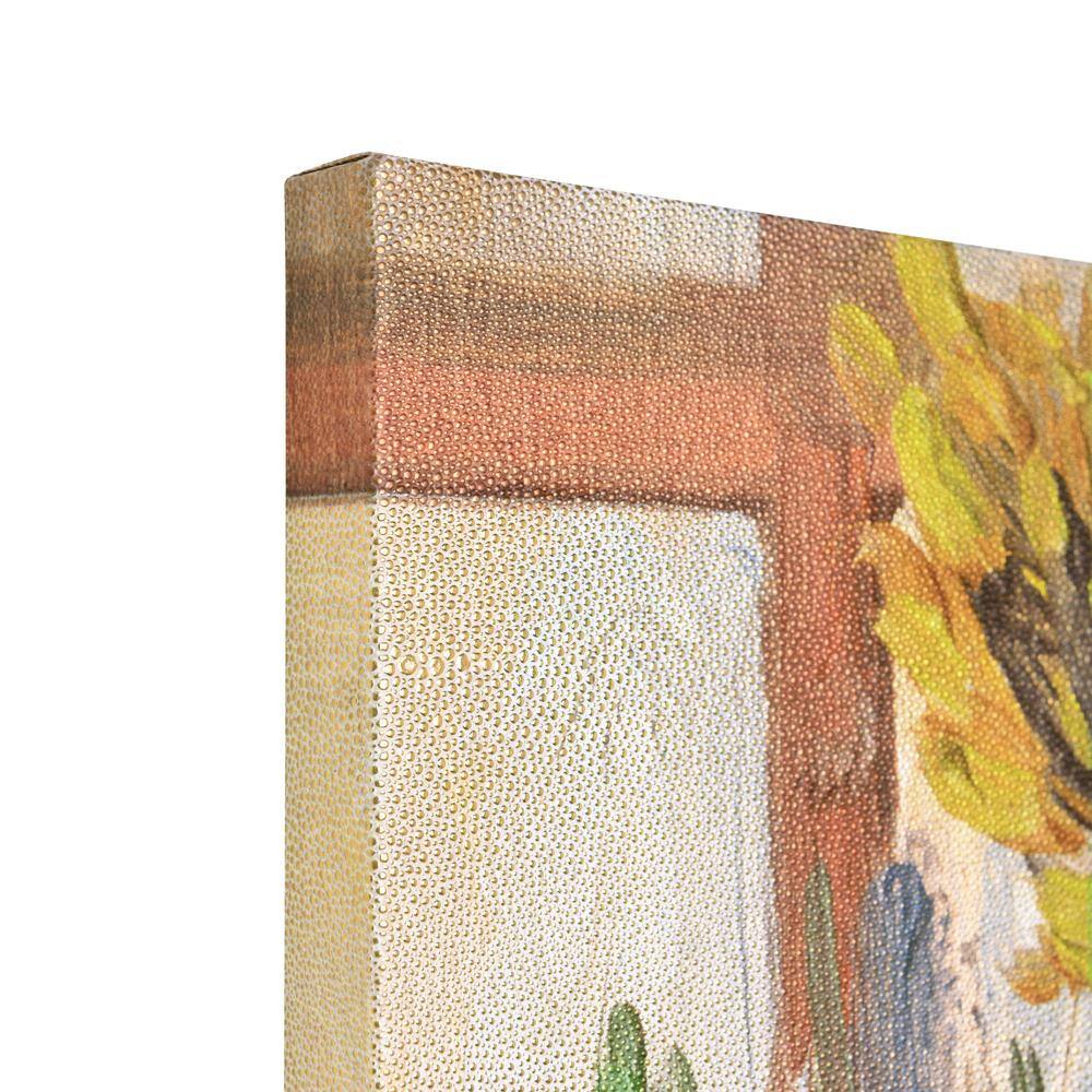 Timeless Serenity II Gold Metallic Shagreen Wrapped Canvas Wall Art