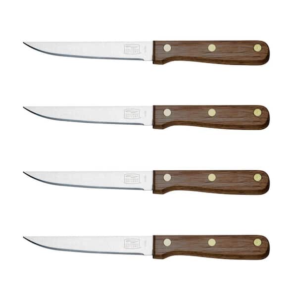 Chicago Cutlery 4 Piece Full Tang Walnut Tradition Steak Knife Set -  KnifeCenter - COCB144 - Discontinued