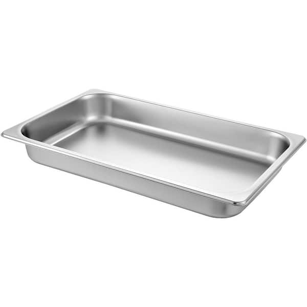 8.9 qt. Stainless Steel Hotel Pans Full Size 20 x 12 x 2 in. Chafing Dish Buffet Set Roasting Pan (6-Pack)