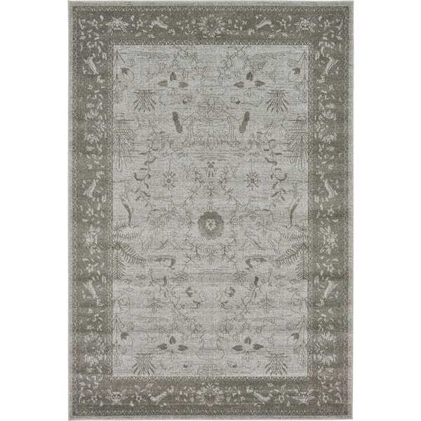 Have a question about Unique Loom La Jolla Floral Light Gray 6' 0