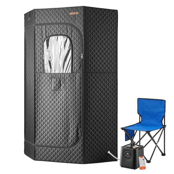 Upgraded Portable Steam Sauna for Home, 1-Person, Indoor Stainless Steel Portable Sauna, Full Body Home Spa Tent