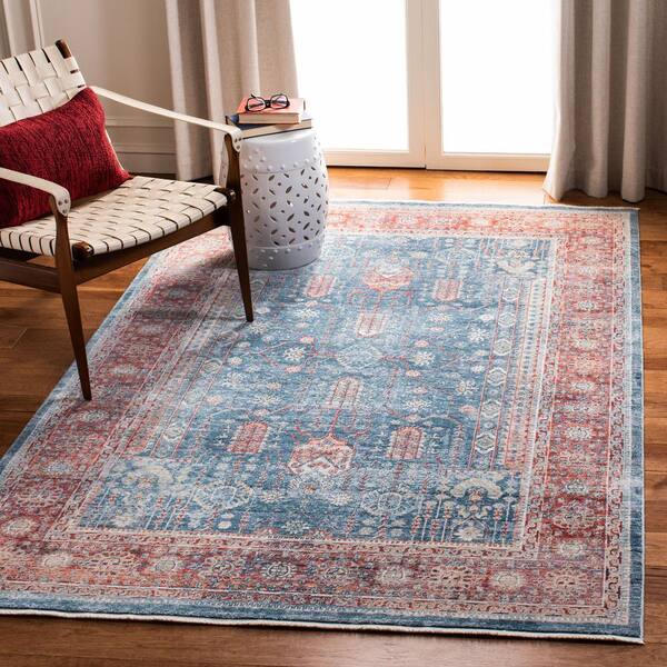 Safavieh HRLB705N Heirloom 700 Navy / Ivory beige / rust 2'-4 x 3'-11  accent, 2'-4 x 3'-11 accent - Kroger