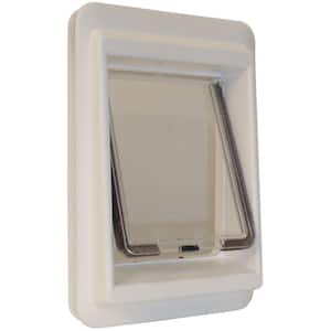 7 in. x 9 in. Small Electronic Cat Flap Pet Door with Magnetic E-Collar